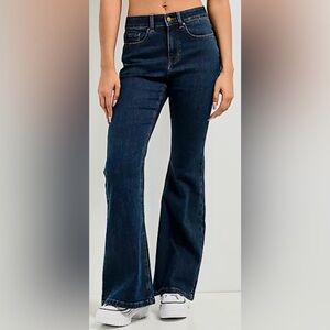 mid rise Jeans Zumiez Dark Blue Flare 12 2000s empyre skater pants slim fit